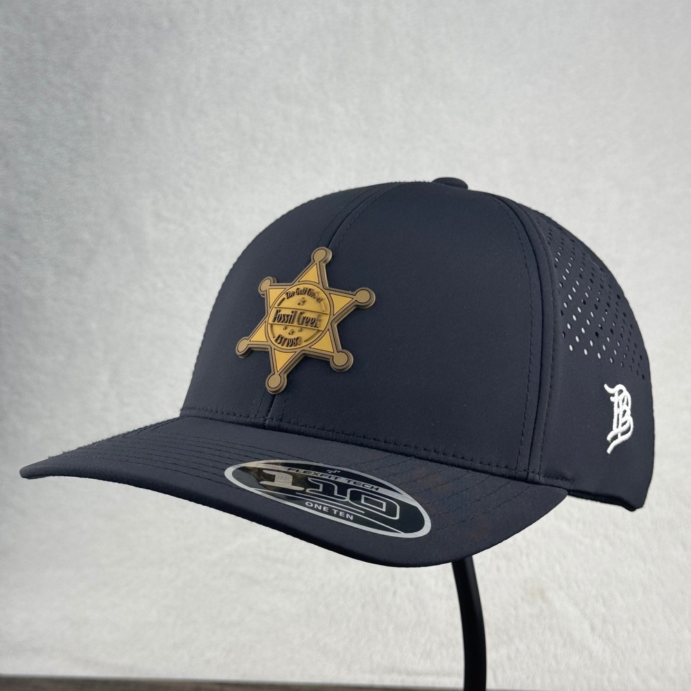 BILT Hat‎ Flexfit One Ten Sheriff Patch Perforated Back Mens Strap Back